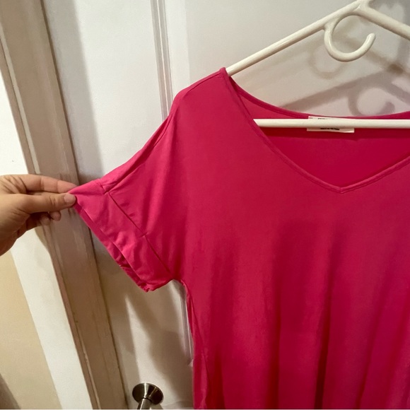 Stretchy Rayon tee - pink - Picture 4 of 7